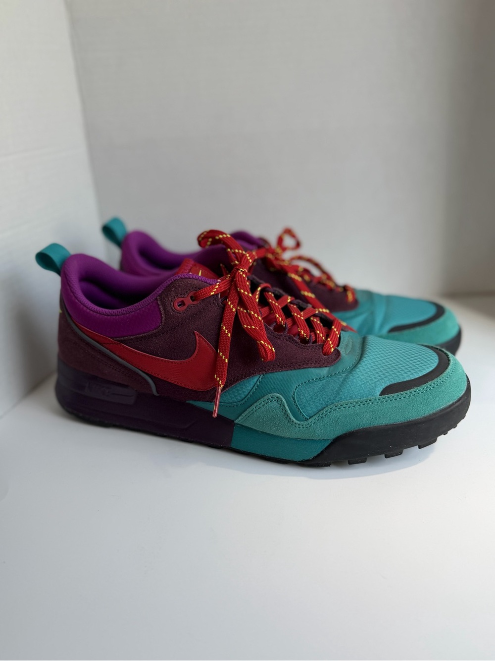 Nike Air Odyssey Envision QS Catalina Sz 13 Mens Purple Teal Multi Color EUC